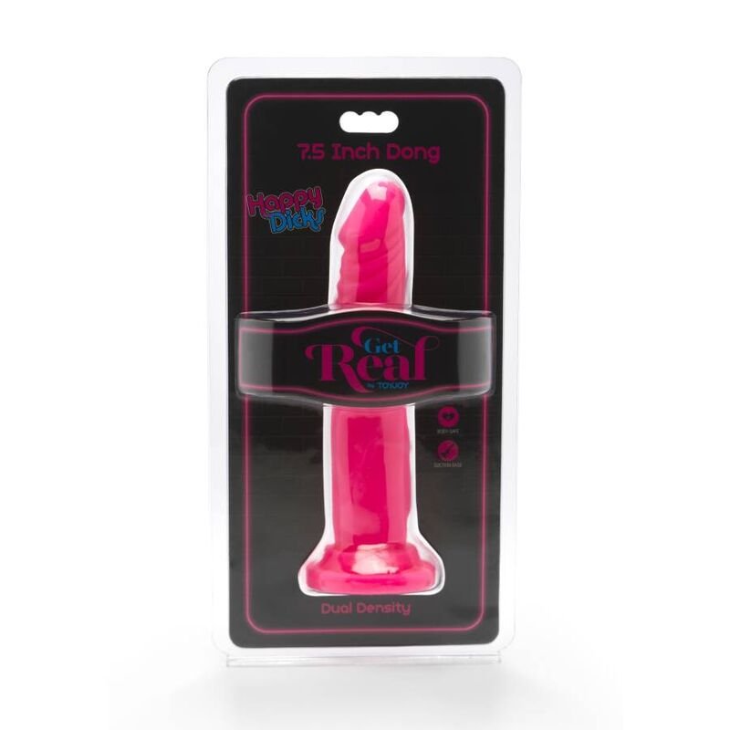 GET REAL - HAPPY DICKS DONG 19 CM ROSA - Image 2