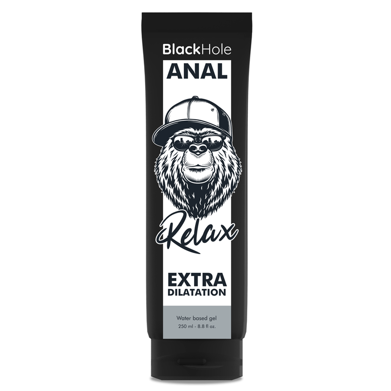 BLACK HOLE - GEL BASE DÁGUA DILATAÇÃO ANAL 250 ML