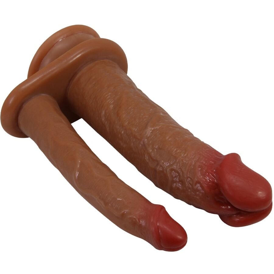 PRETTY LOVE - HULBERT DUPLO REALISTA DILDO COM VIBRAÇÃO MULATO - Image 3