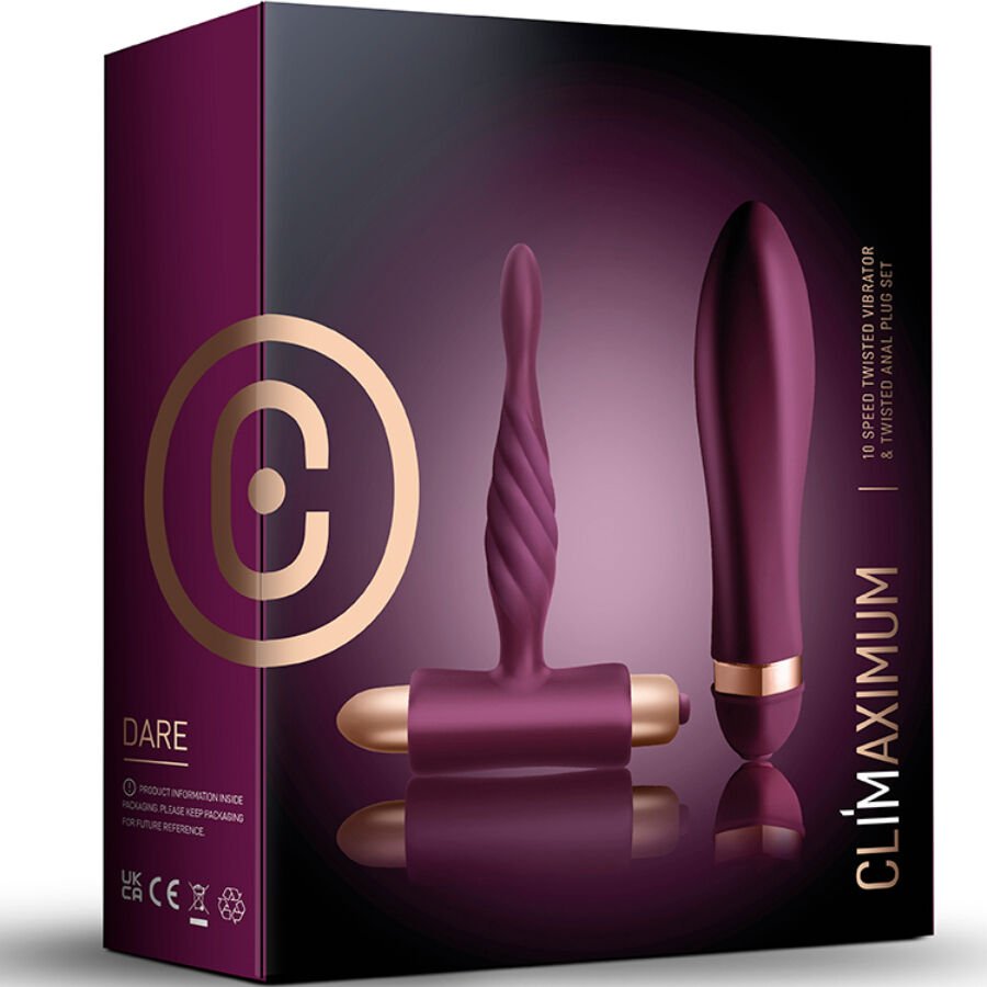 CLIMAXIMUM - KIT DARE VIBRADOR TORCIDO + PLUG ANAL INICIANTES - Image 4