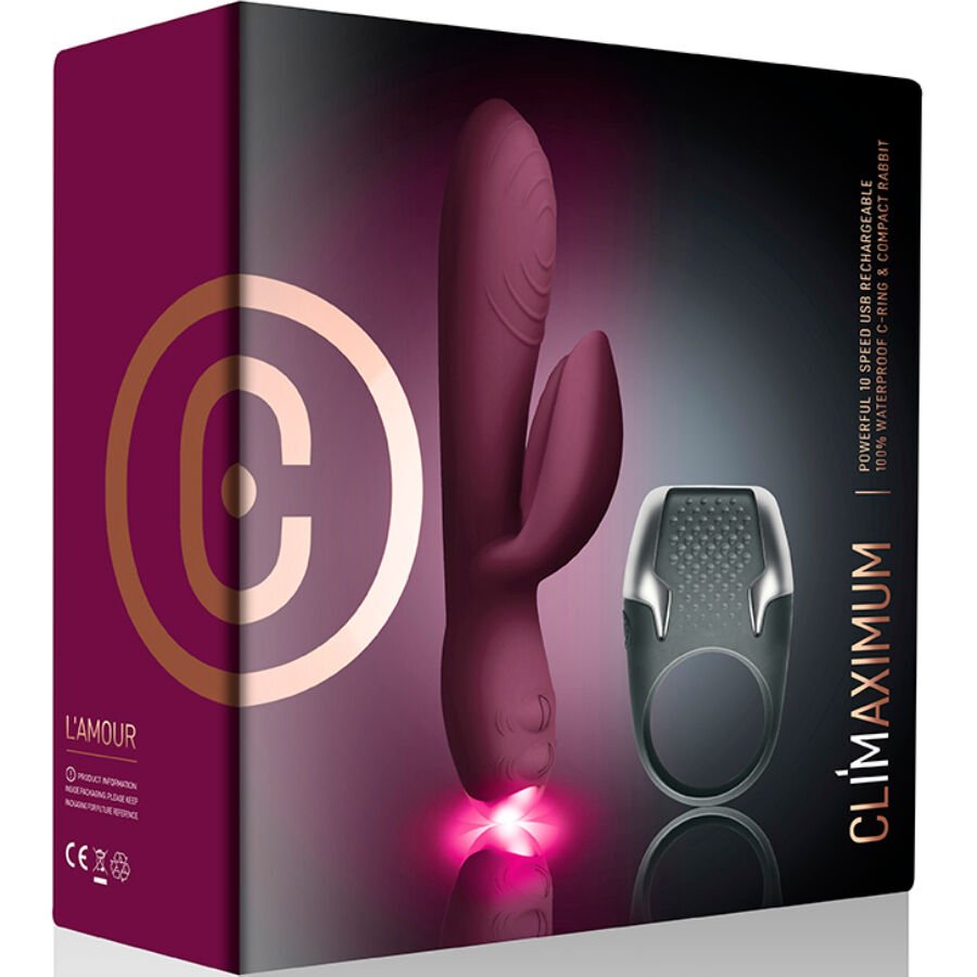CLIMAXIMUM - KIT LAMOUR VIBRADOR COELHO + ANEL DE PÉNIS DE LED - Image 4