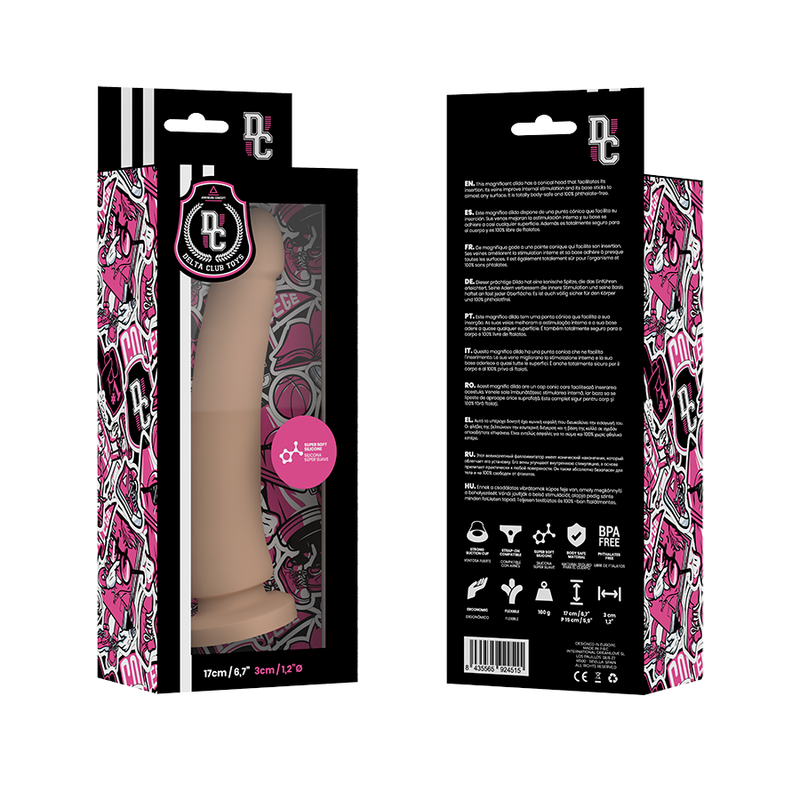 DELTA CLUB - BRINQUEDOS DILDO MÉDICO NATURAL SILICONE 17 CM -O- 3 CM - Image 4